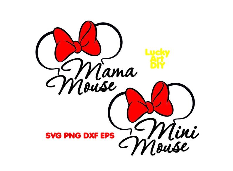 Mini Mouse SVG Mama mouse SVG Disney family vacation ...