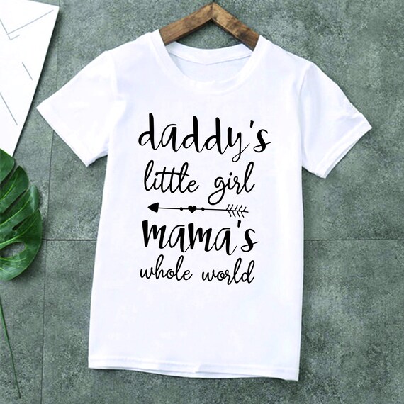 Download Daddy S Little Girl Mama S Whole World Svg Shirt Baby Etsy