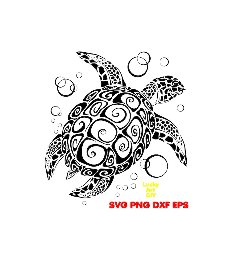 Download Turtle svg Sea Turtle svg Tribal svg Hawaii Mandala EPS ...