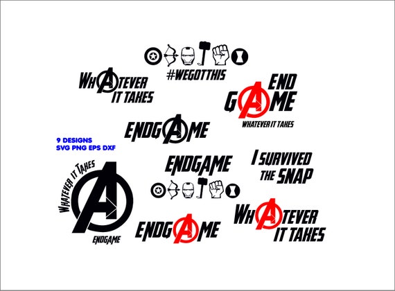 Download Avengers Svg Big Bundle Endgame Svg Whatever It Takes Etsy