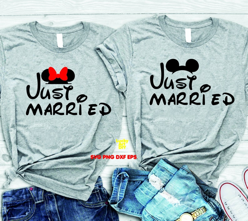 Download Just Married SVG Honeymoon Vibes SVG Disney SVG Wedding ...