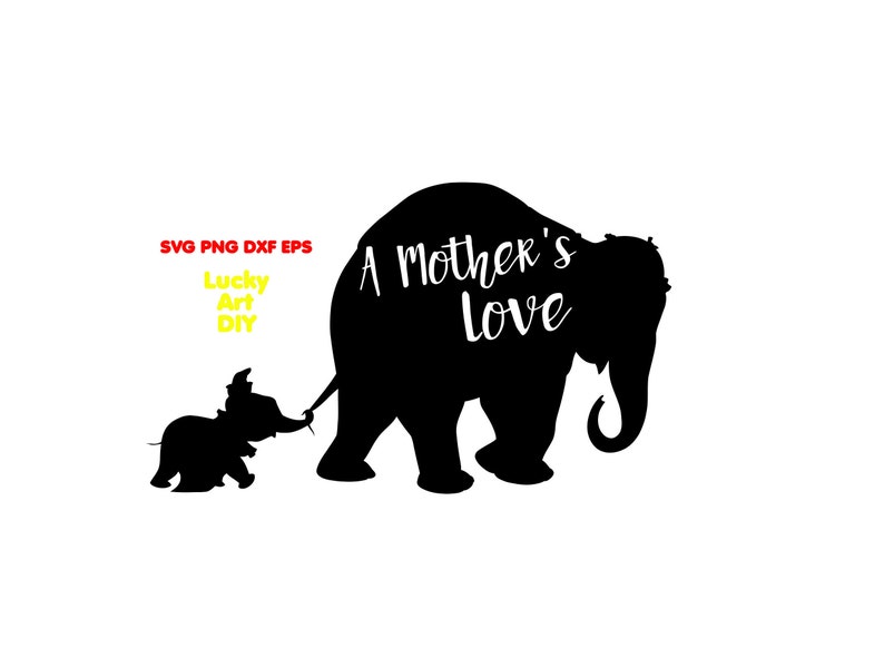 Download Dumbo svg Baby Elephant and Mama Disney SVG A Mother's | Etsy