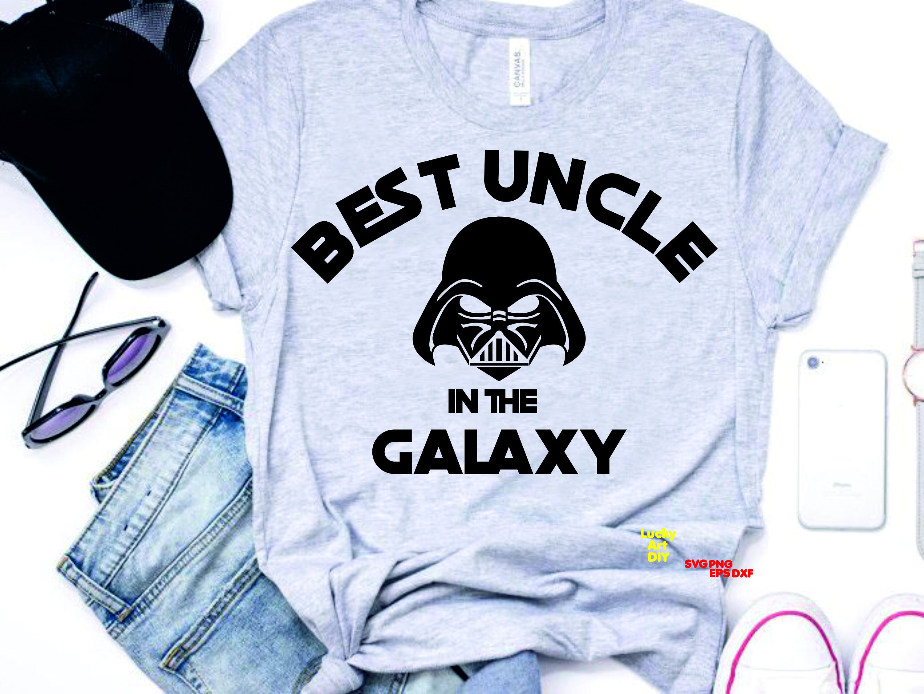 Download Best Uncle In The Galaxy Svg Star Wars Svg Disney Darth Vader Gift Shirt For Father Father S Day Dark Side Best Dad Cricut Silhouette Cameo