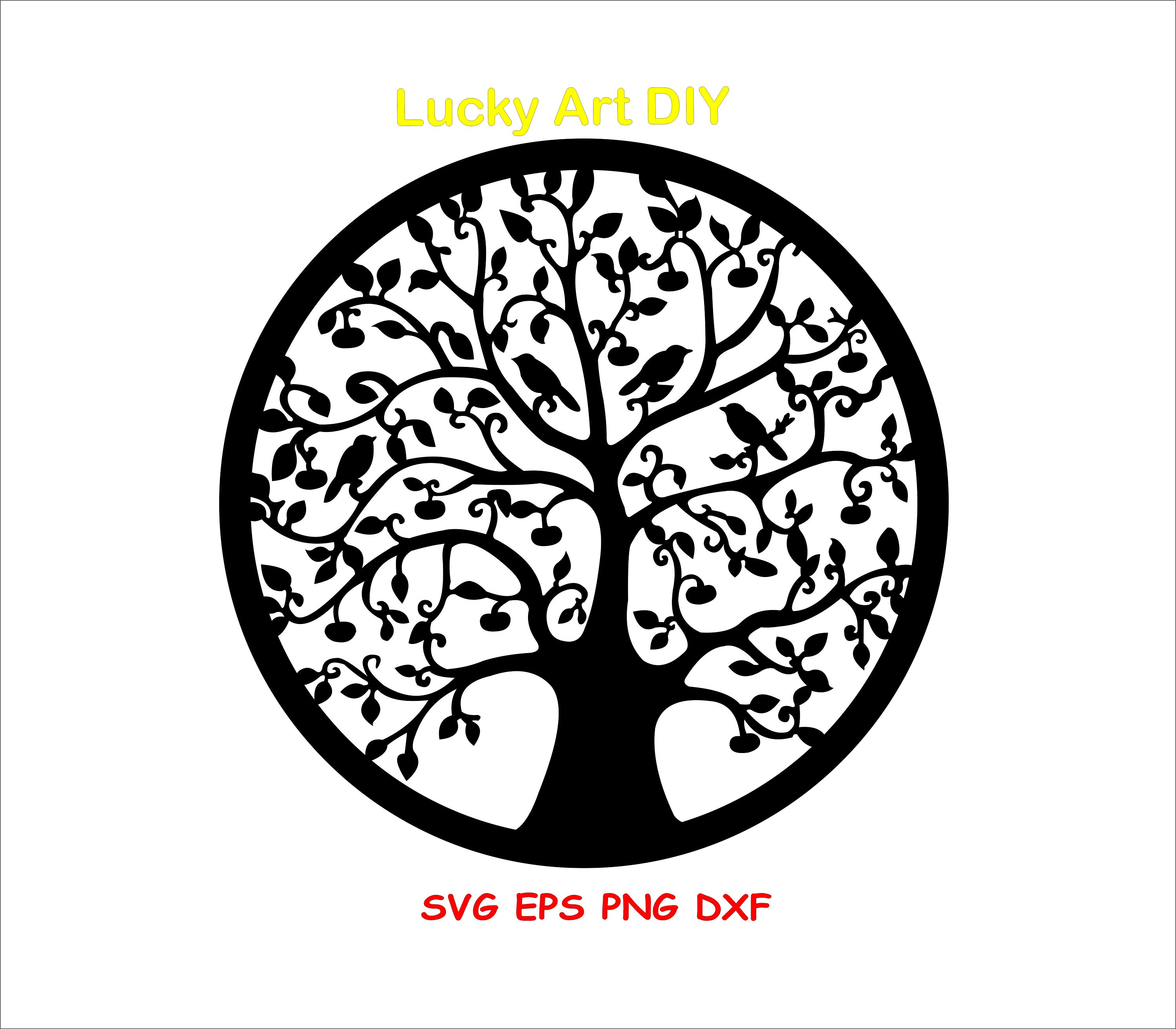 Tree of Life tree Cut File Tree Cut Out Tree Dxf Tree Etsy UK