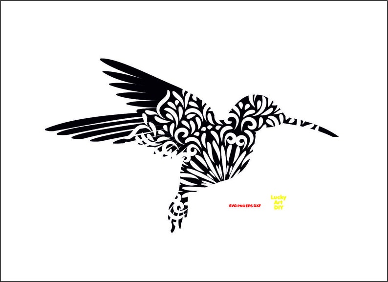Download Hummingbird SVG Mandala Bird svg Summer EPS Dxf Cut Files ...