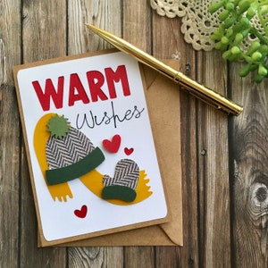 Christmas Card - Handmade Christmas Greeting Card - Holiday Card for sending good wishes.