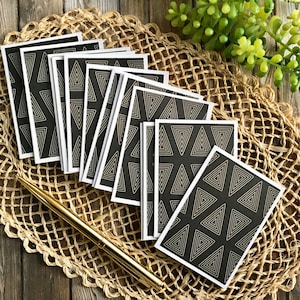 Modern Mini Cards with Envelopes / Blank Mini Card Set / Small Card Pack for all occasions