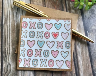 Mini Valentine’s Day Cards / Blank Mini Card Pack / Mini Cards for Galentine Day