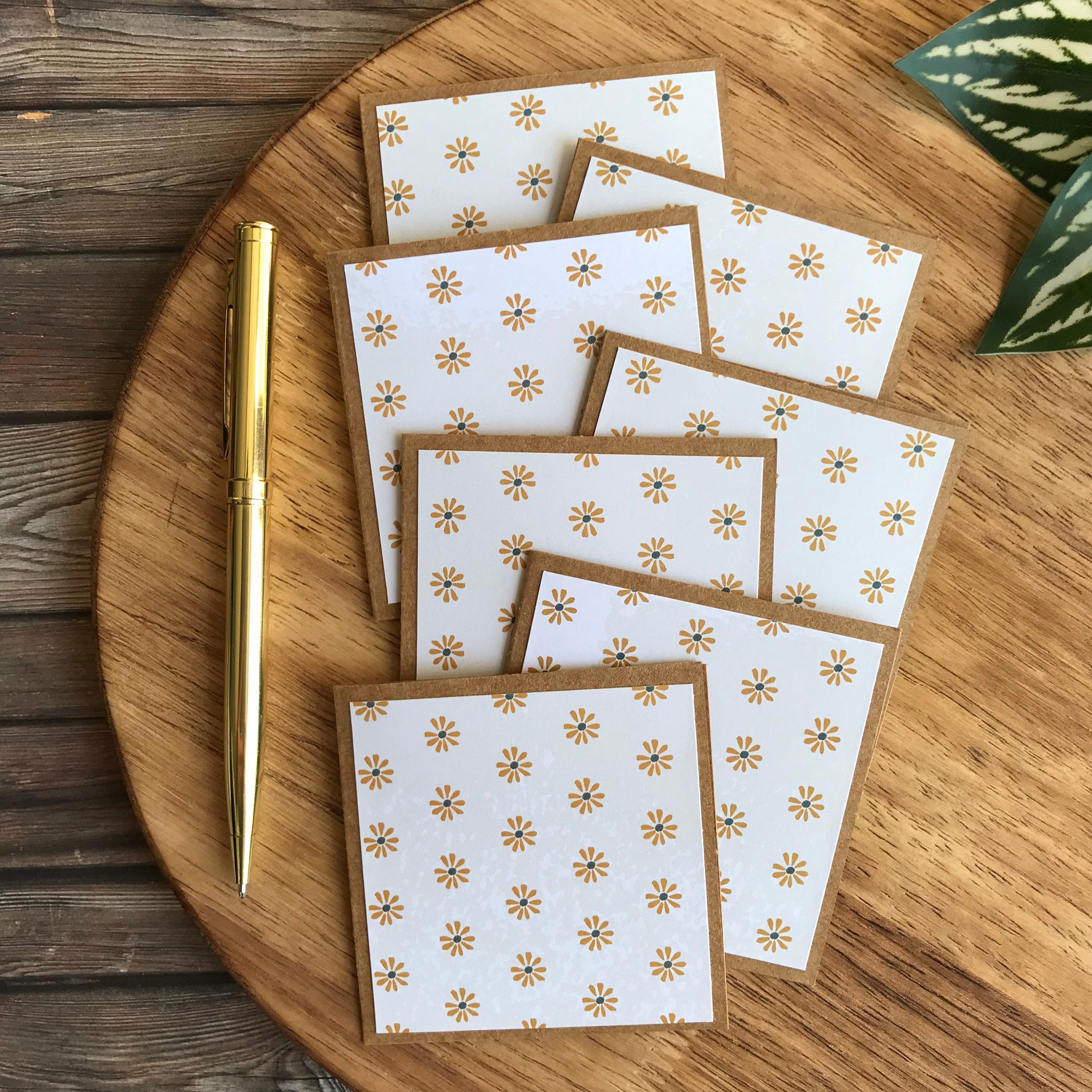 Daisy 　ミニカードセット Daisy Mini Card Set/ Small Card With Envelopes / Flower Cards for