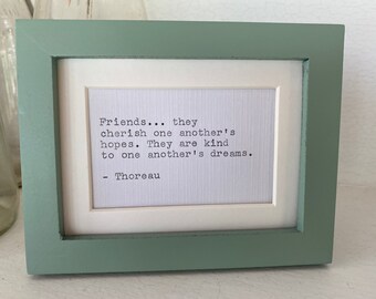 Friends quote by Thoreau