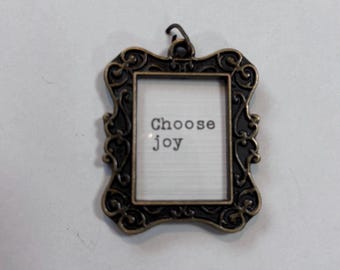 Choose Joy charm