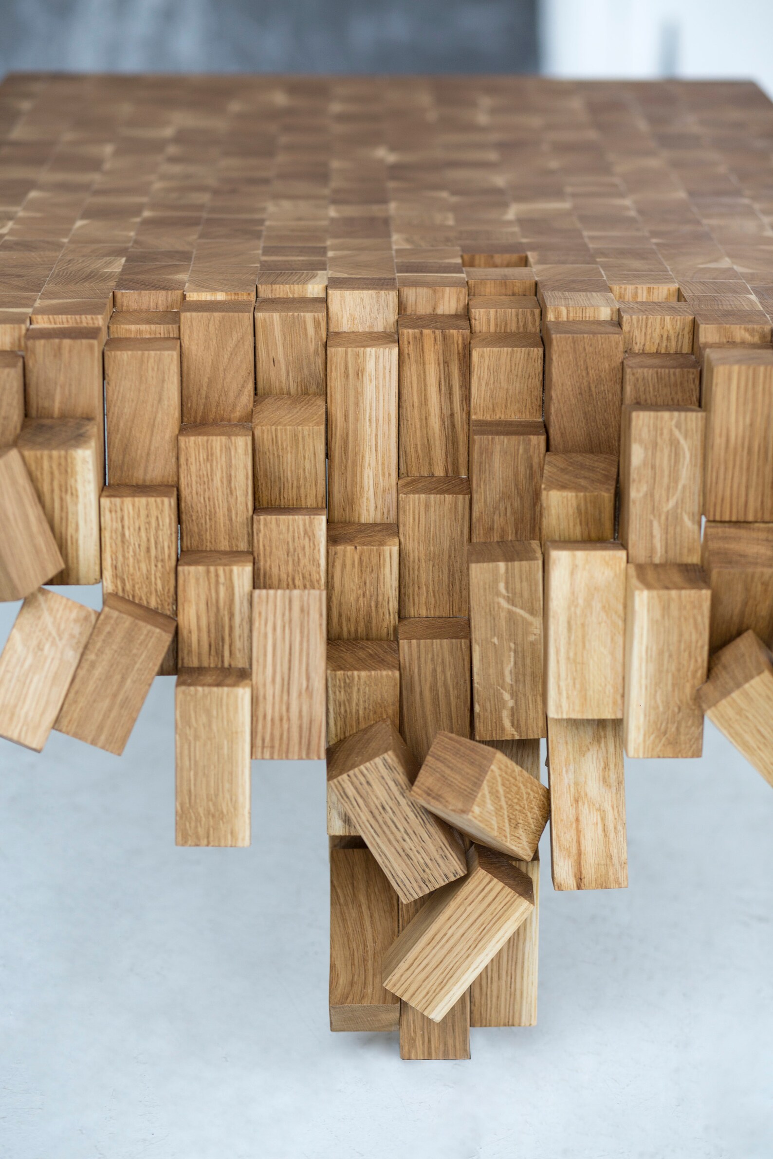 Wood Coffee Table Unique Coffee Table From Solid Oak - Etsy