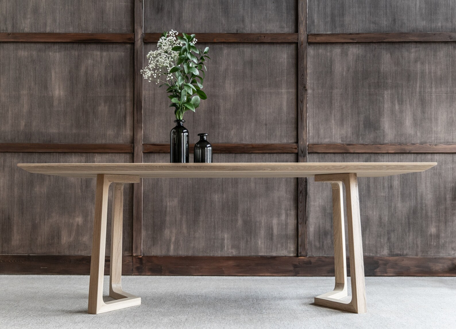 Oak Dining Table Modern Kitchen Table Breakfast Table - Etsy