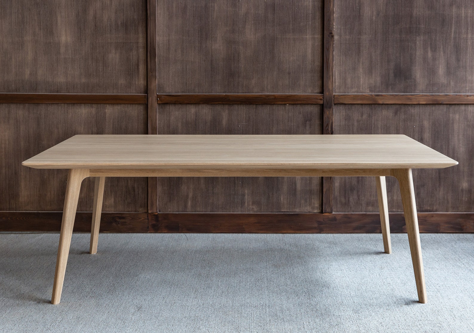 Wood Dining Table Modern Kitchen Table Oak Dining Table Etsy UK Wood Dining Table Modern Kitchen Table Oak Dining Table Etsy UK