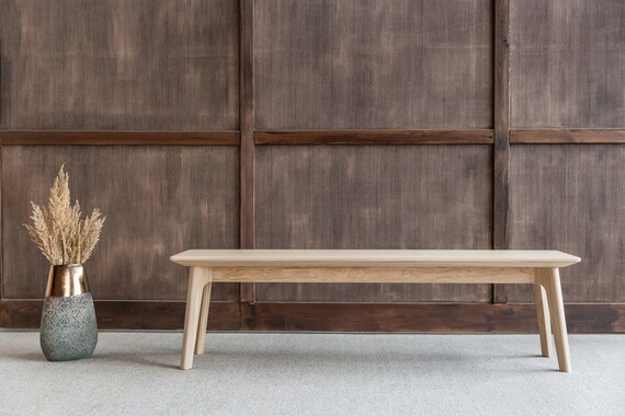 Handmade Oak Bench, Wooden Bench, Dining Table Bench