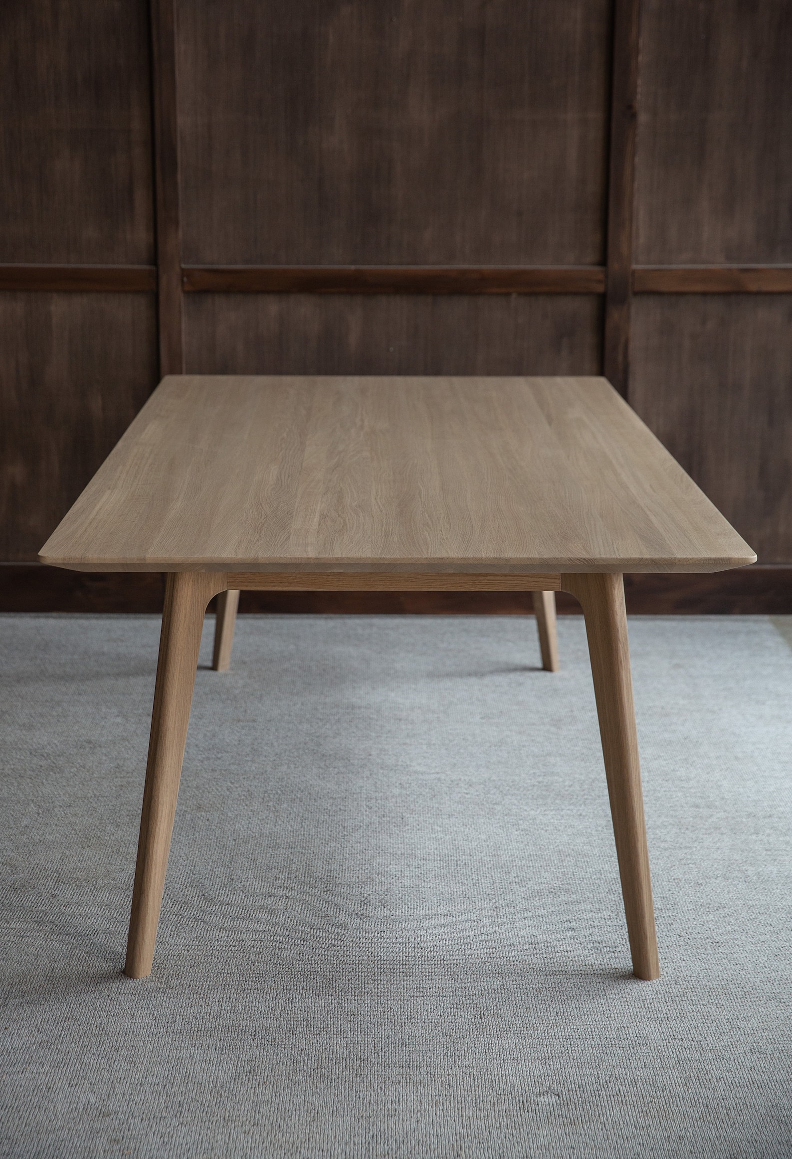 Wood Dining Table Modern Kitchen Table Oak Dining Table - Etsy UK