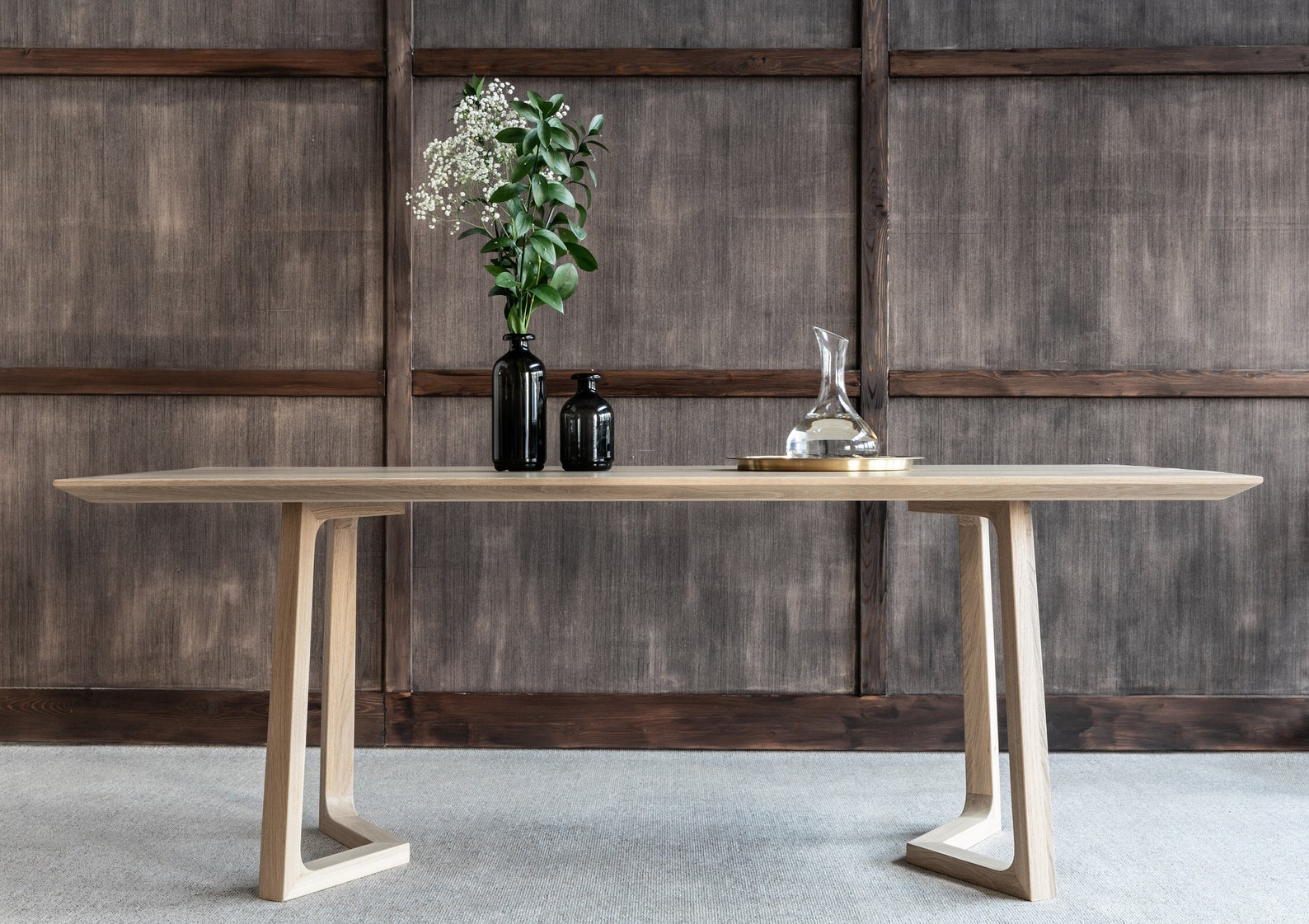 Oak Dining Table Modern Kitchen Table Breakfast Table - Etsy