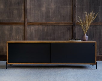 Moderner Fernsehständer, Holz Sideboard, Credenza