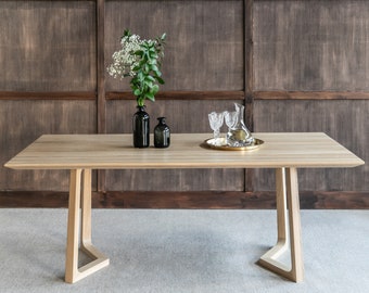 Oak Dining Table, Modern Kitchen Table, Breakfast Table