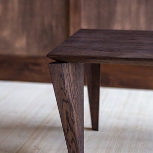 Wood Coffee Table, Modern Living Room Table, Oak Center Table image 7