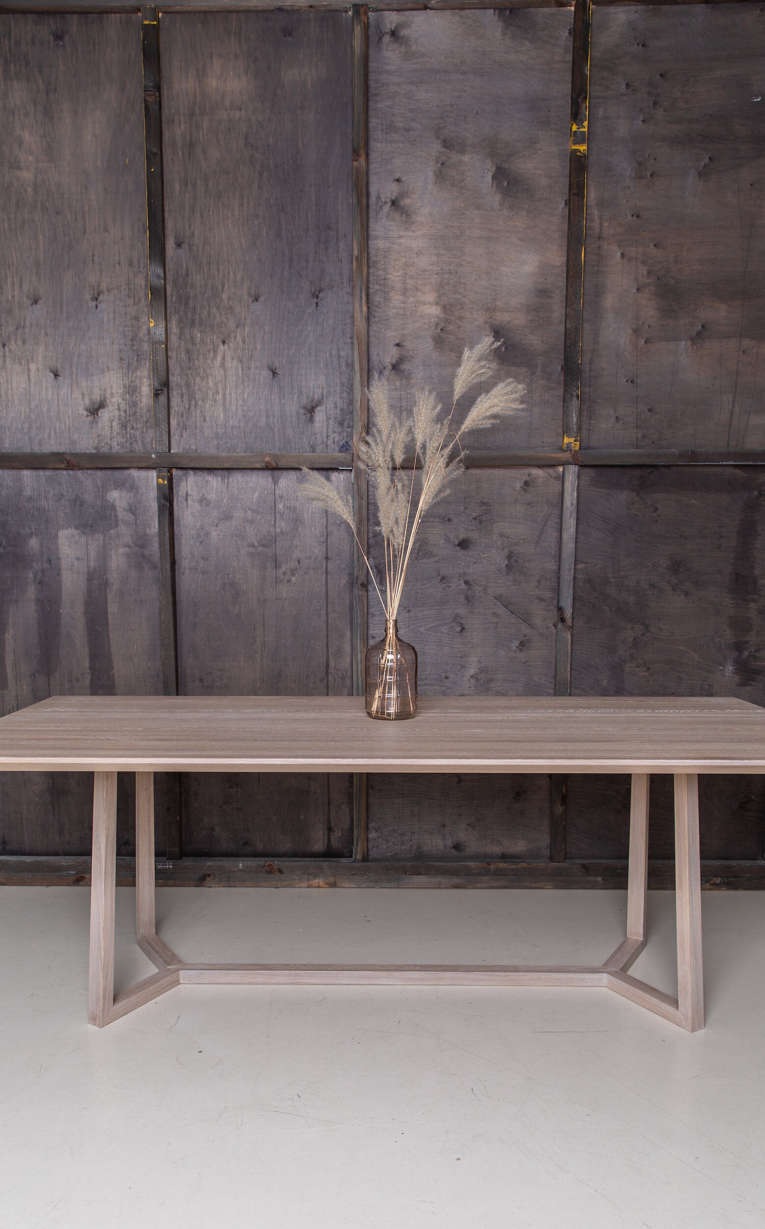 Farmhouse Table Wood Kitchen Table Oak Dining Table Etsy