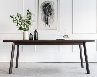 Scandi Dining Table, Modern Kitchen Table, Wooden Dining Room Table