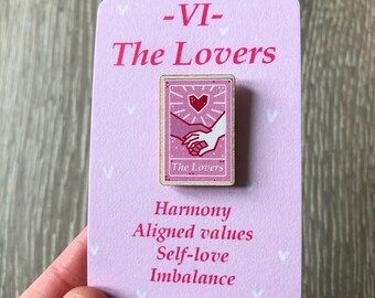 The Lovers Tarot Card Pin