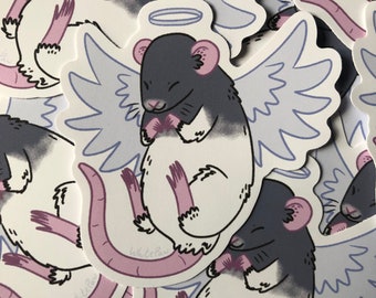 Angel Rat Sticker