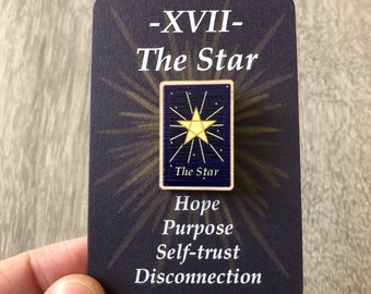 The Star Tarot Card Pin