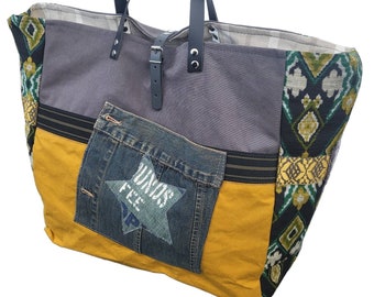 Shopping bag, canvas bag, XL bag, ethnic bag, beach bag, shoulder bag, shopper, handbag, business bag, school bag
