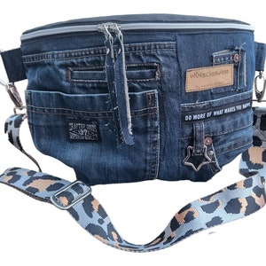 XL bum bag jeans upcycling hipbag belt bag belt bag crossbody bag waistbag bumbag fanny pack