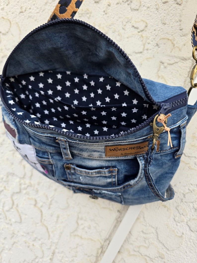 XL bum bag jeans upcycling hipbag belt bag belt bag crossbody bag waistbag bumbag fanny pack image 8