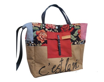 Shopping bag, canvas bag, XL bag, beach bag, shoulder bag, shopper, handbag, business bag, school bag