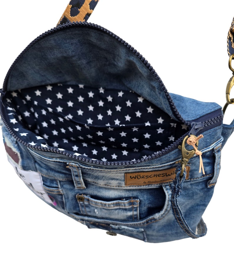 XL bum bag jeans upcycling hipbag belt bag belt bag crossbody bag waistbag bumbag fanny pack image 6