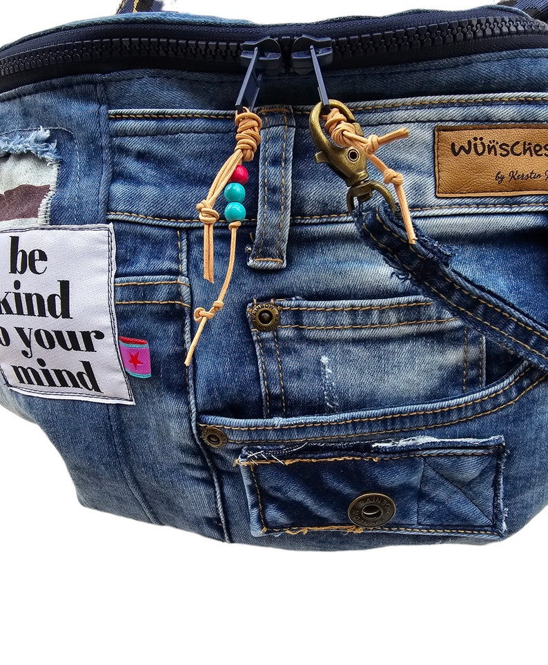 XL bum bag jeans upcycling hipbag belt bag belt bag crossbody bag waistbag bumbag fanny pack image 2