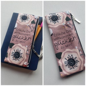 Stifte-Etui mit Gummi für Bulletjournal Stiftemäppchen für Notizbuch Bild 1