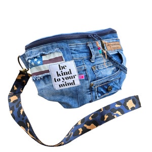 XL bum bag jeans upcycling hipbag belt bag belt bag crossbody bag waistbag bumbag fanny pack image 5