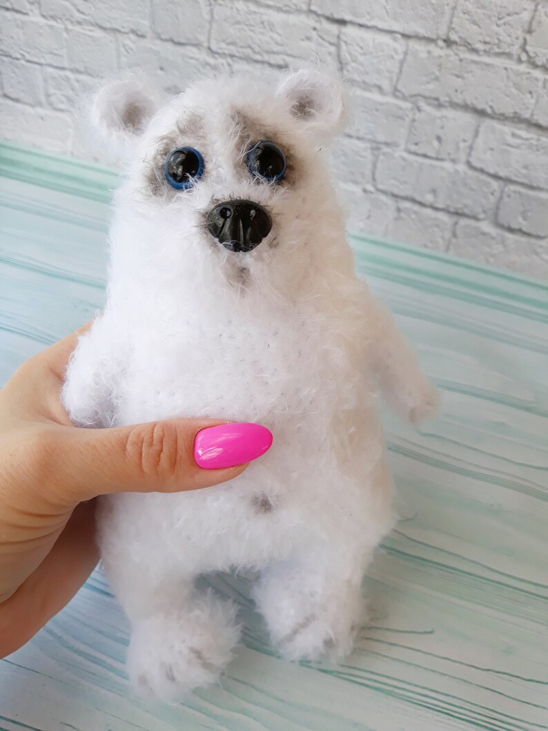White bear Polars bear nursery Cute soft bear Soft white bear collectible bear lovers Bear as a gift Polar bear decor Decor Halloween