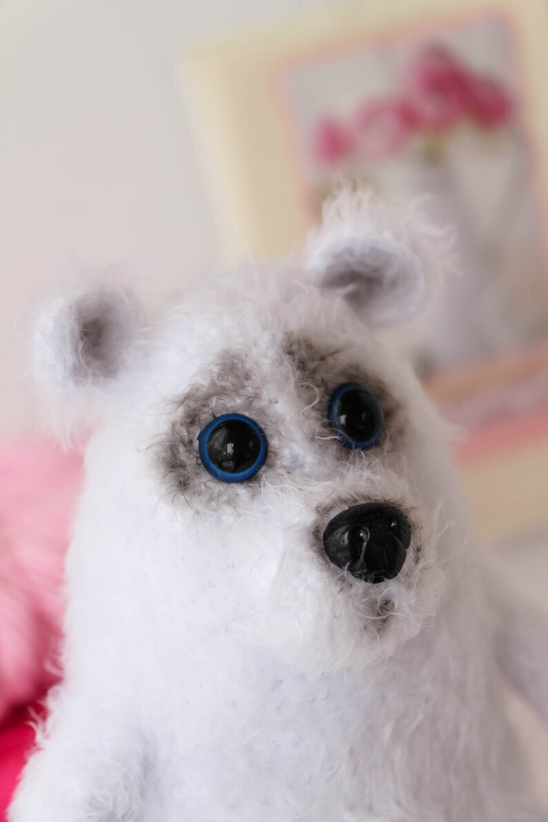 White bear Polars bear nursery Cute soft bear Soft white bear collectible bear lovers Bear as a gift Polar bear decor Decor Halloween