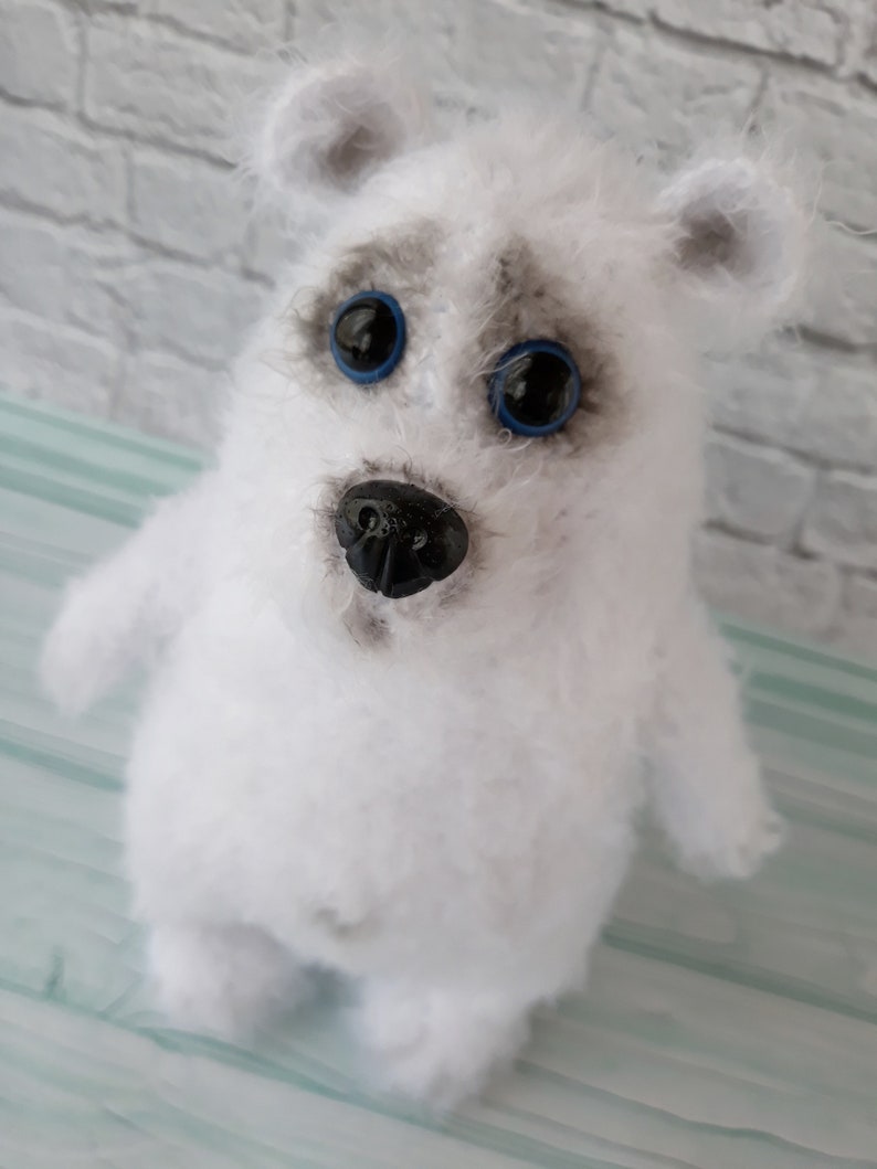 White bear Polars bear nursery Cute soft bear Soft white bear collectible bear lovers Bear as a gift Polar bear decor Decor Halloween