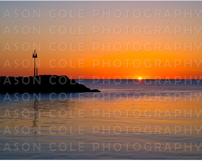 Green Harbor Jetty Sunrise, Marshfield, MA Photograph Etsy