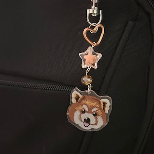 Red panda key chain