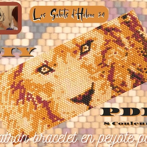 Tutorial and technical diagram peyote band bracelet Miyuki 11/0