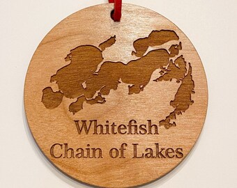Whitefish Chain of Lakes keepsake ornament