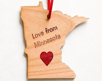 Love from Minnesota keepsake ornament