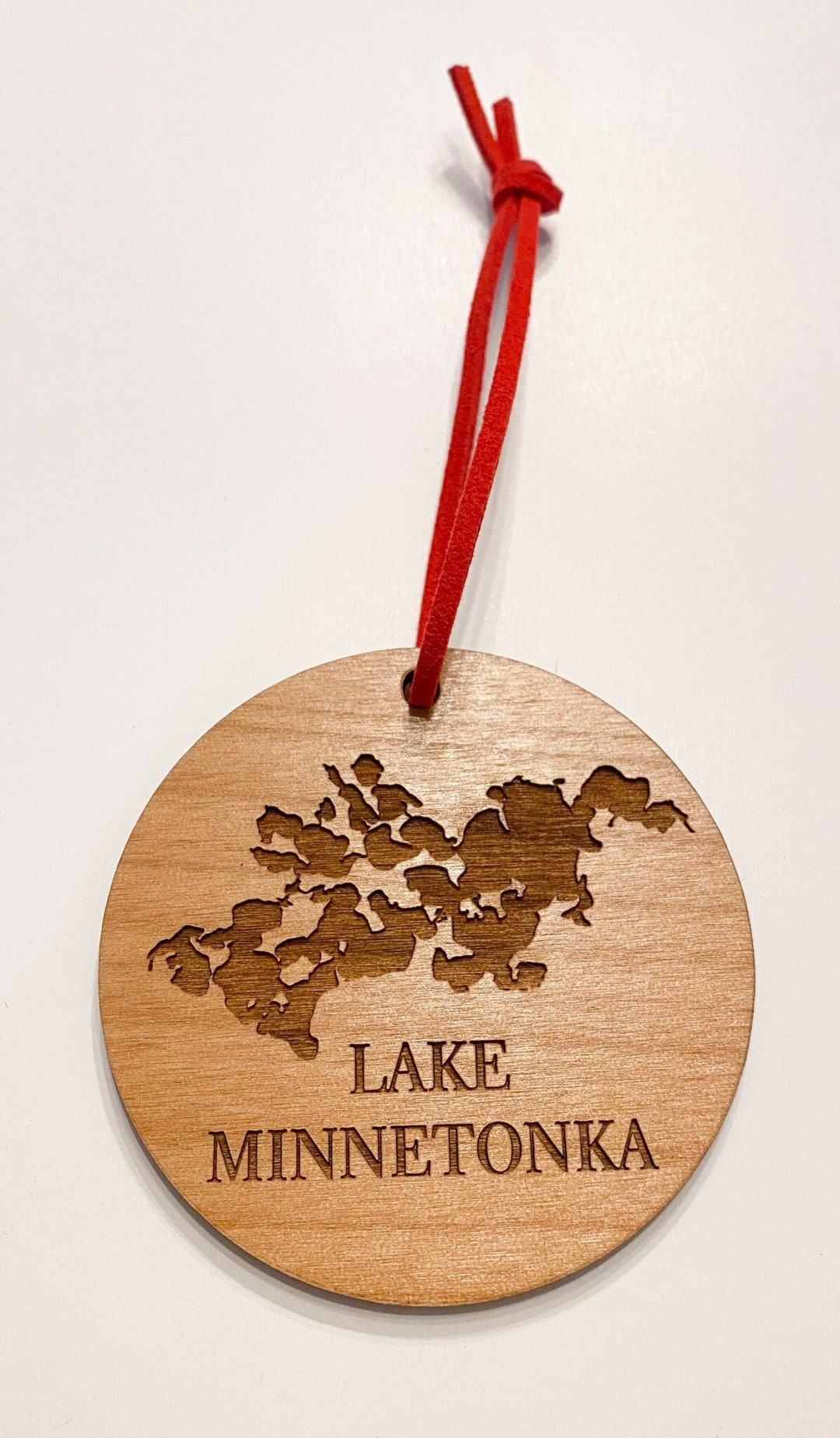 Lake Circle Christmas Ornament Etsy
