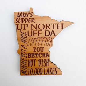 Minnesota Words Magnet