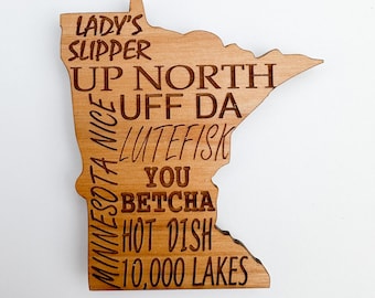 Minnesota Words Magnet