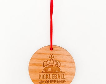 Pickleball Queen Christmas Ornament