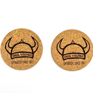 Coaster - Viking Protection Rune - SET OF 2 - Leather or Stitched Cork Coaster - Viking Protection Rune - SET OF 2 - Leather or Stitched Cork
